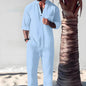Men's Trendy Cotton Linen Top & Pants Two-Piece Set🎉BIG SALE-50% OFF