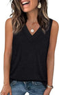 🎁Summer Promotion 50% OFF✨Women's Sleeveless V-Neck Slimming Loose Fit Casual Tank Top