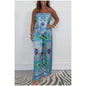 🔥New Arrival 60% OFF⚡50K+ SOLD!💝Spaghetti Strap Printed Top & Loose Women's Pants 2-Piece Set