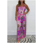 🔥New Arrival 60% OFF⚡50K+ SOLD!💝Spaghetti Strap Printed Top & Loose Women's Pants 2-Piece Set
