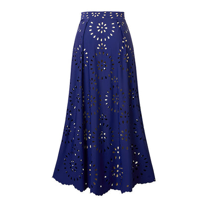 Women’s Sexy One Piece Swimsuit with Matching Swim Long Skirt