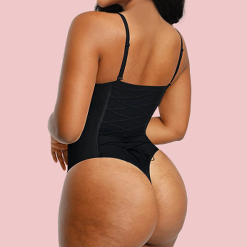 Women's Back Lace-up Shapewear Bodysuit