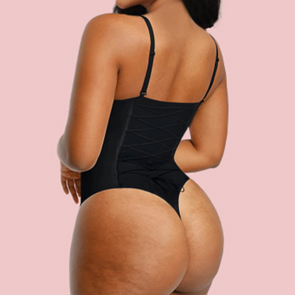 Women's Back Lace-up Shapewear Bodysuit