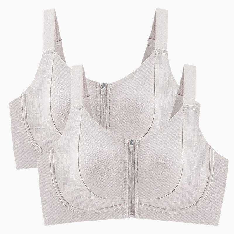 Women's Anti-Sag Front Zipper Bra