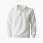 Men's Casual Half-Zip Cable-Knit Sweater