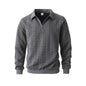 Men's Casual Half-Zip Cable-Knit Sweater