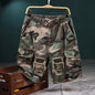 💎 Men's Studded Camo Cargo Shorts – Ripped Design, Gold Stud Accents & Multi-Pocket Utility